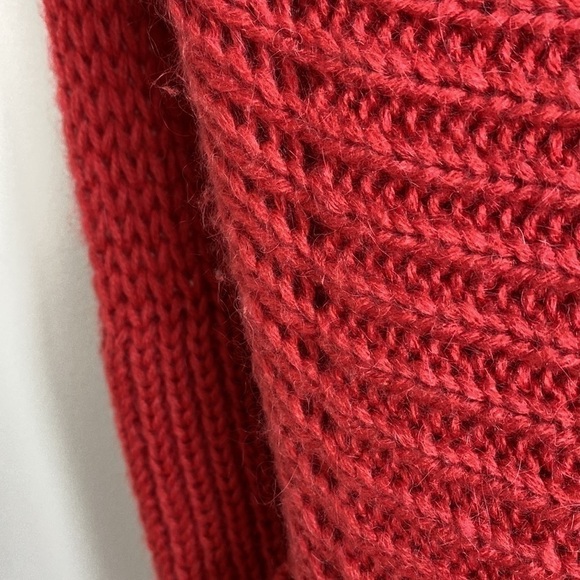 Odd MOLLY ANTHROPOLOGIE Mohair Blend Knit Tie Front Open Cardigan Sweater - Picture 9 of 10